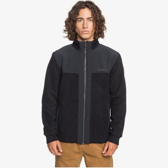 Simpang - Zip-Up Polar Fleece for Men - Black - Quiksilver