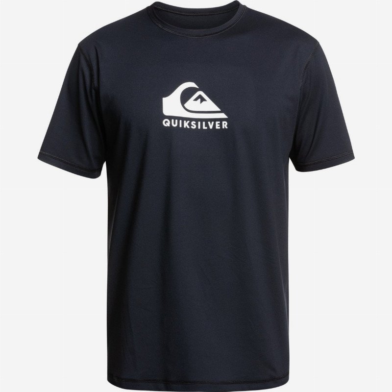 Solid Streak - Short Sleeve UPF 50 Surf T-Shirt for Men - Black - Quiksilver