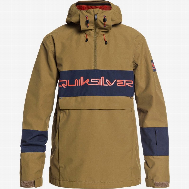 Steeze - Shell Snow Jacket for Men - Brown - Quiksilver