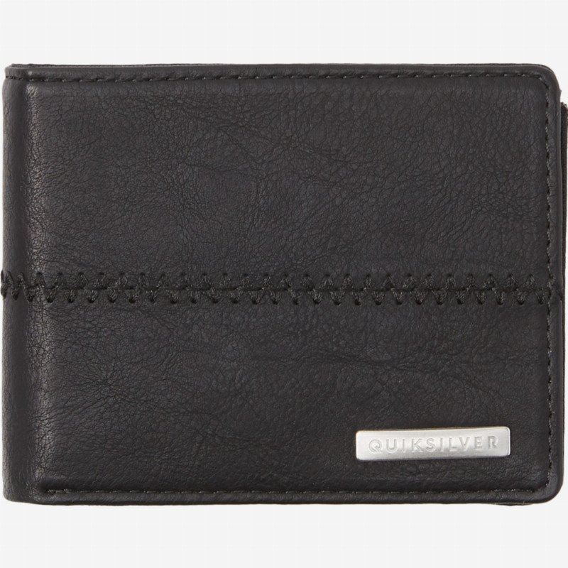 Stitchy - Tri-Fold Wallet for Men - Black - Quiksilver