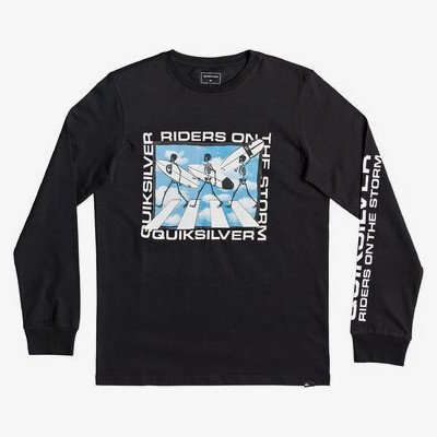 STORMY RIDERS - LONG SLEEVE T-SHIRT FOR BOYS 8-16 BLACK