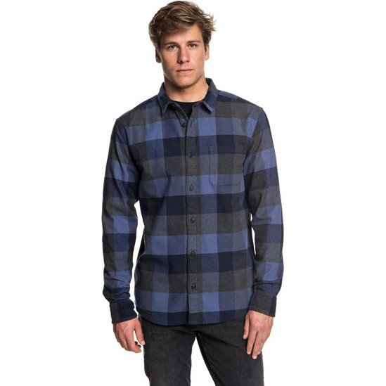 STRETCH FLANNEL - WATER-RESISTANT LONG SLEEVE SHIRT FOR MEN BLUE