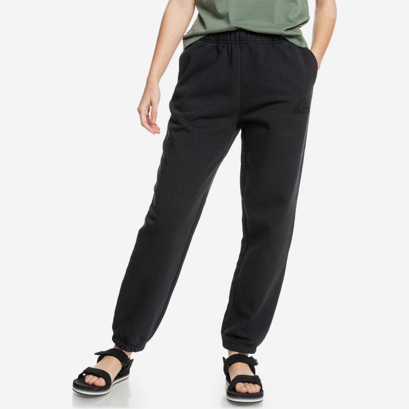 The Fleece - Organic Joggers for Women - Black - Quiksilver