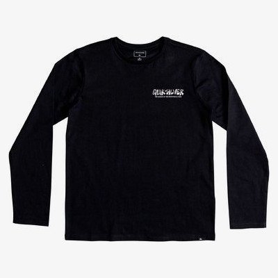THE ORIGINAL M AND W - LONG SLEEVE T-SHIRT FOR BOYS 8-16 BLACK