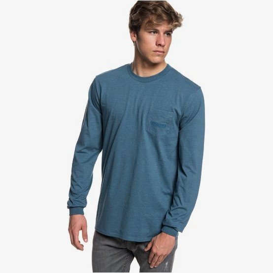 THE STITCH UP - LONG SLEEVE T-SHIRT FOR MEN BLUE