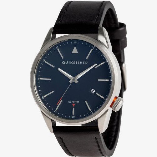 THE TIMEBOX 42 LEATHER - ANALOGUE WATCH FOR MEN GREY