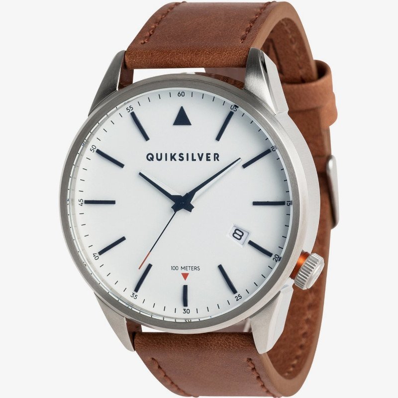 THE TIMEBOX LEATHER - ANALOGUE WATCH FOR MEN GREY