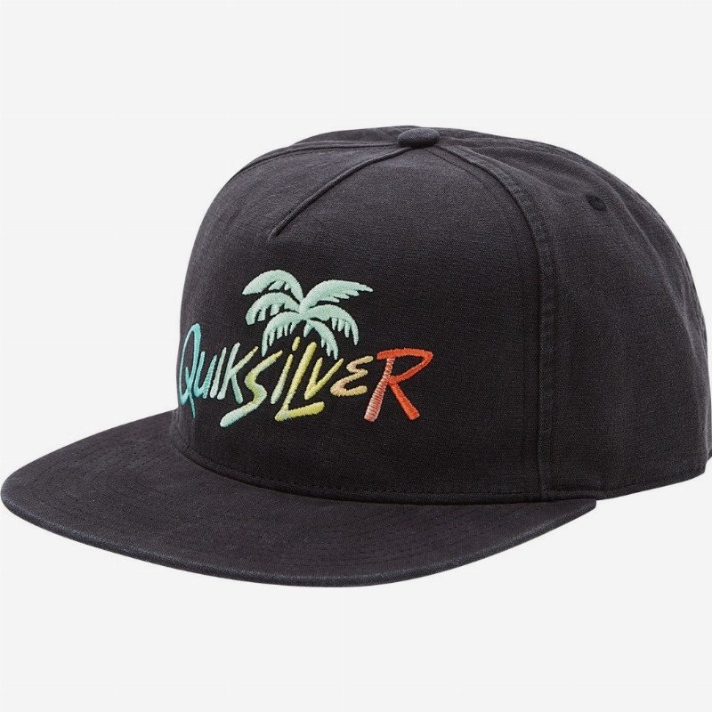 Tilted Thoughts - Snapback Cap for Men - Black - Quiksilver