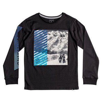UNDER WATER - LONG SLEEVE T-SHIRT FOR BOYS 8-16 BLACK
