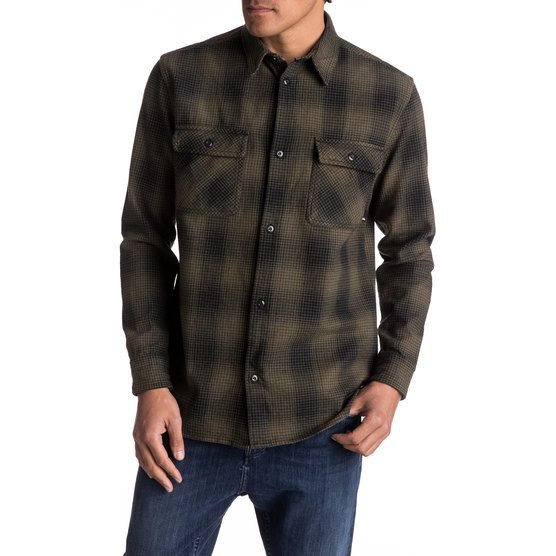 VENICE VICE FLANNEL - LONG SLEEVE SHIRT FOR MEN BROWN