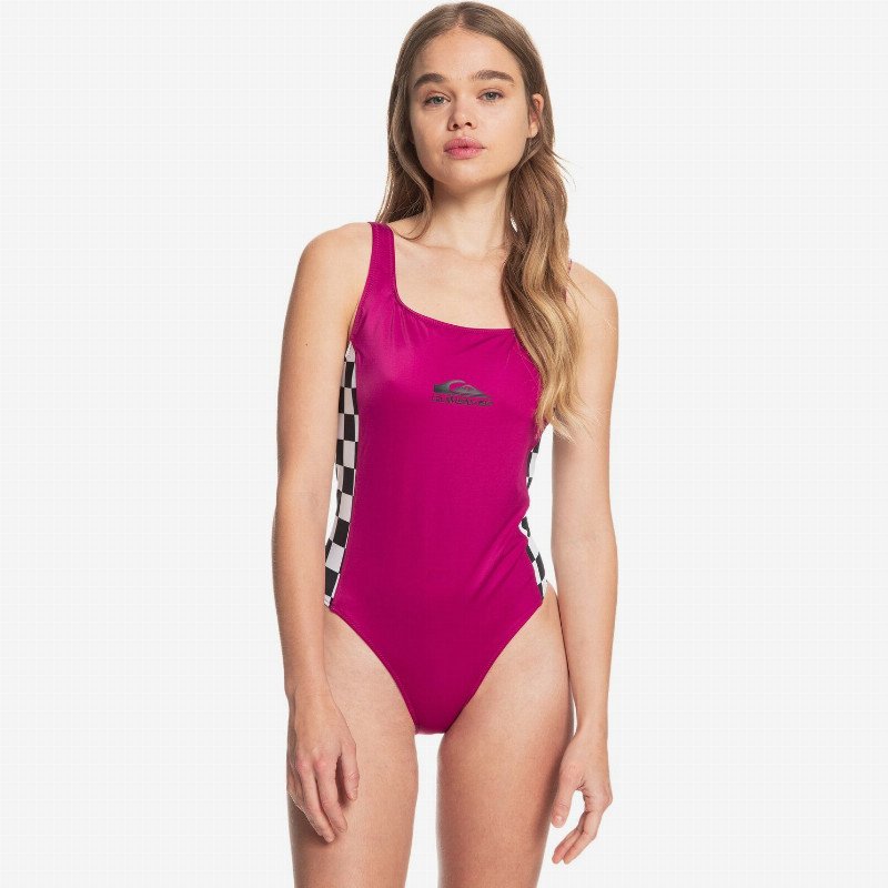 Quiksilver Womens Heritage - One-Piece Swimsuit for Women - Pink - Quiksilver