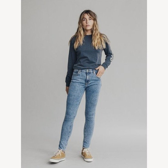 WOMENS - HIGH RISE SKINNY FIT JEANS BLUE