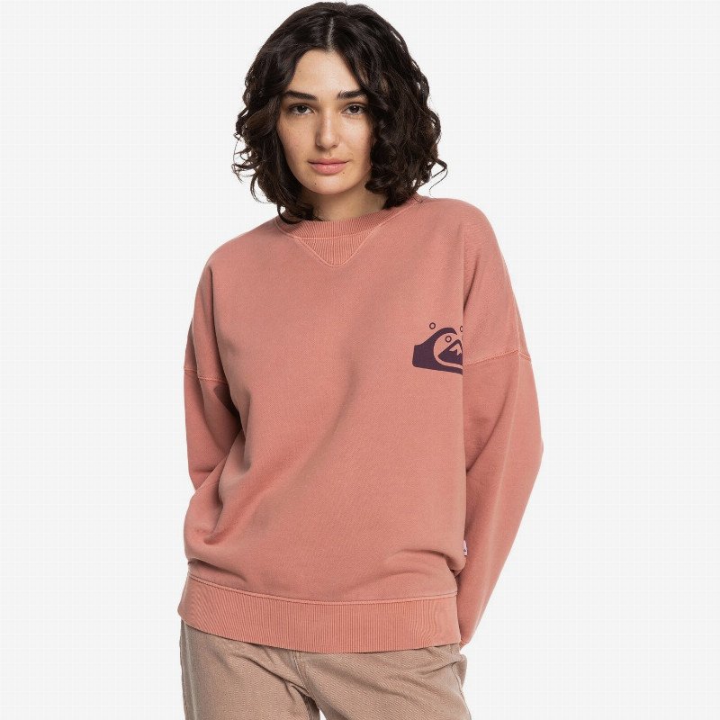 Quiksilver Womens - Organic Sweatshirt for Women - Pink - Quiksilver