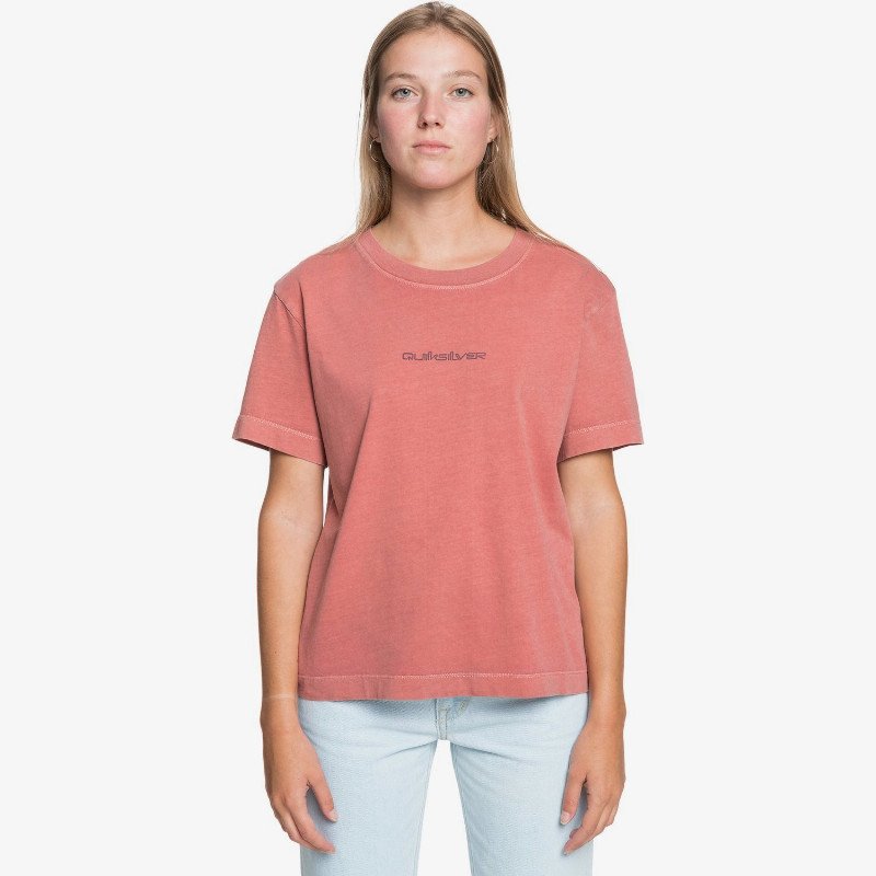 Quiksilver Womens - Organic T-Shirt for Women - Pink - Quiksilver