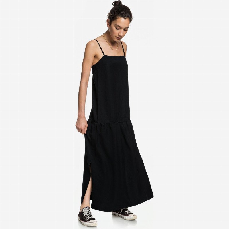 Quiksilver Womens - Strappy Midi Dress for Women - Black - Quiksilver