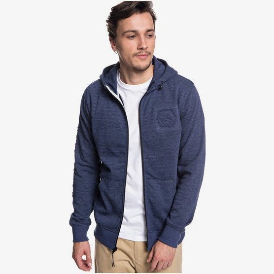 Yattemi - Technical Zip-Up Hoodie for Men - Blue - Quiksilver