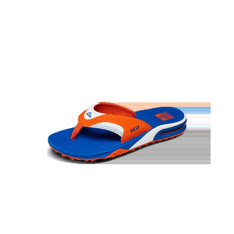 Fanning Pregame Flip Flops in Orange & Blue