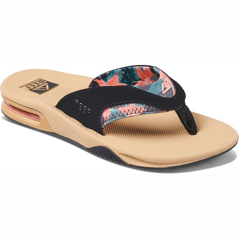 WOMENS FANNING FLIP FLOPS - HIBISCUS