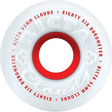 Clouds Set of 4 Wheels - White/Red