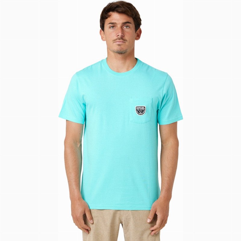 Rip Curl Badge T-Shirt - Aqua