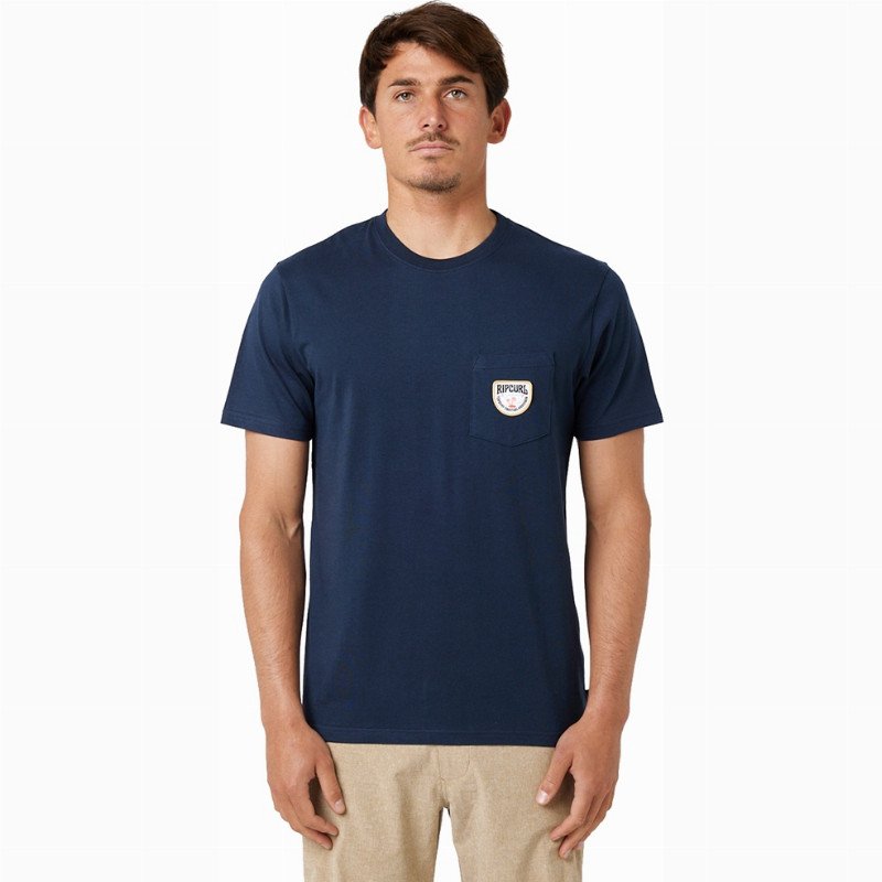 Rip Curl Badge T-Shirt - Dark Navy