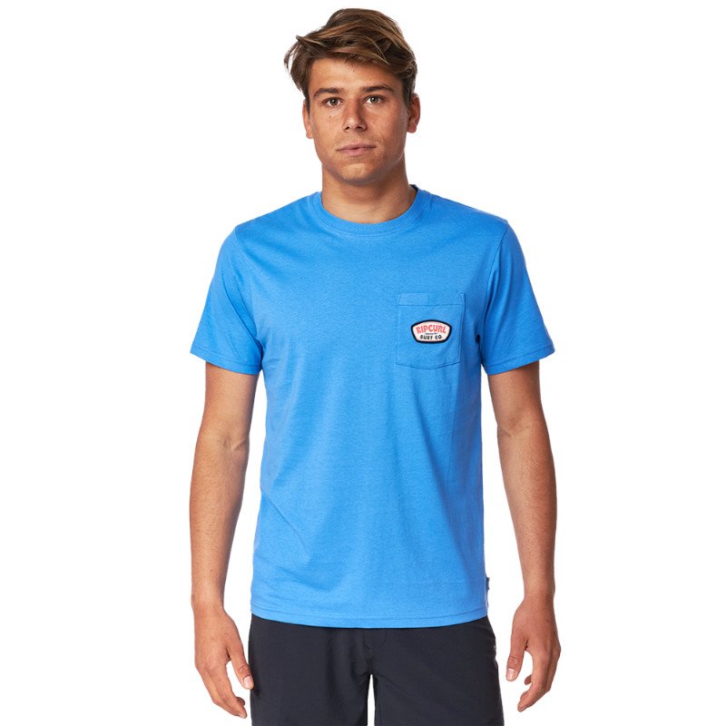Rip Curl Badge T-Shirt - Electric Blue