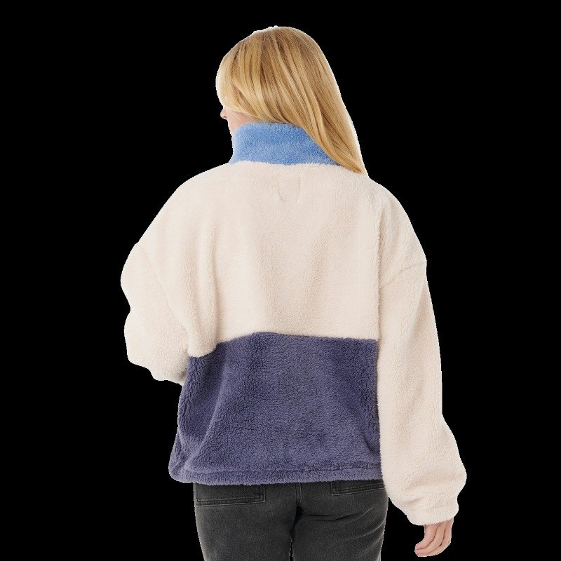 Block Party Polar Fleece Jacket in Blue