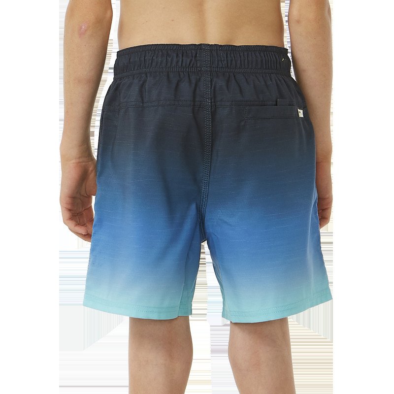 Boys Fade Volley Shorts in Vintage Navy