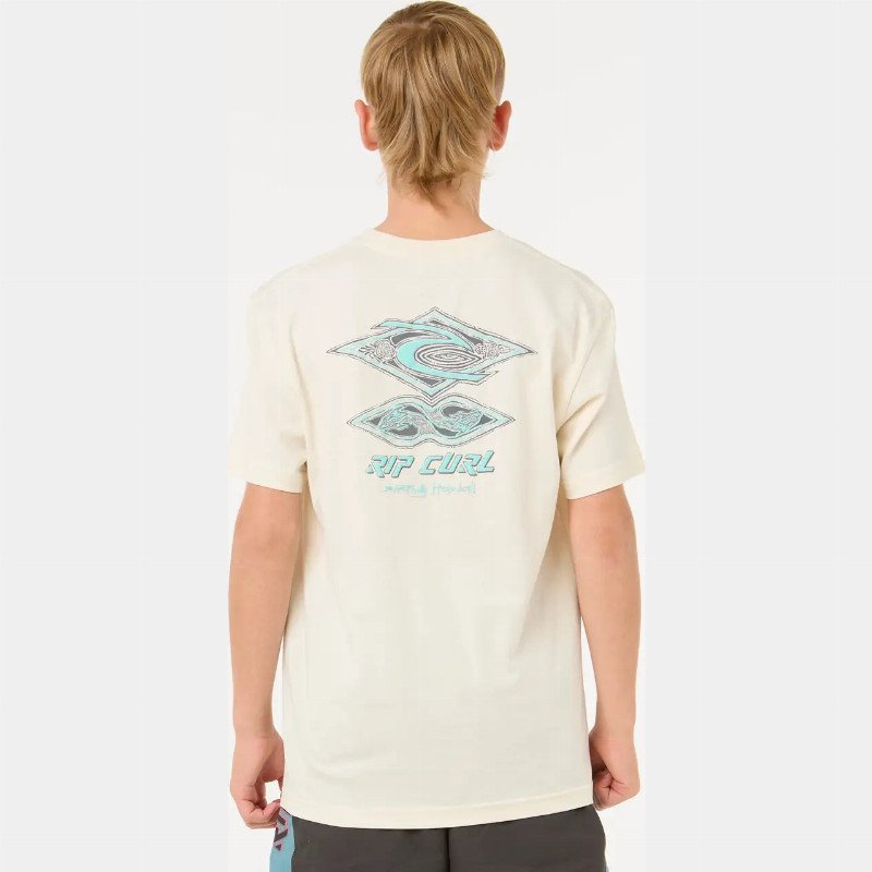 Boys Raw Energy Dolphin T-Shirt in Bone