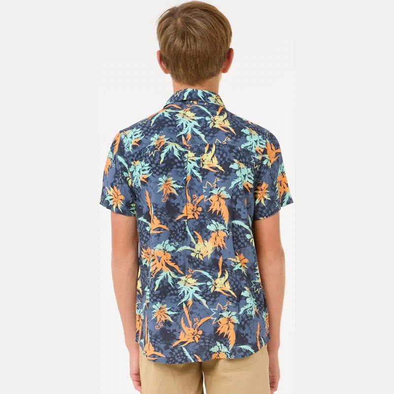 Boys Raw Energy Shirt in Vintage Navy
