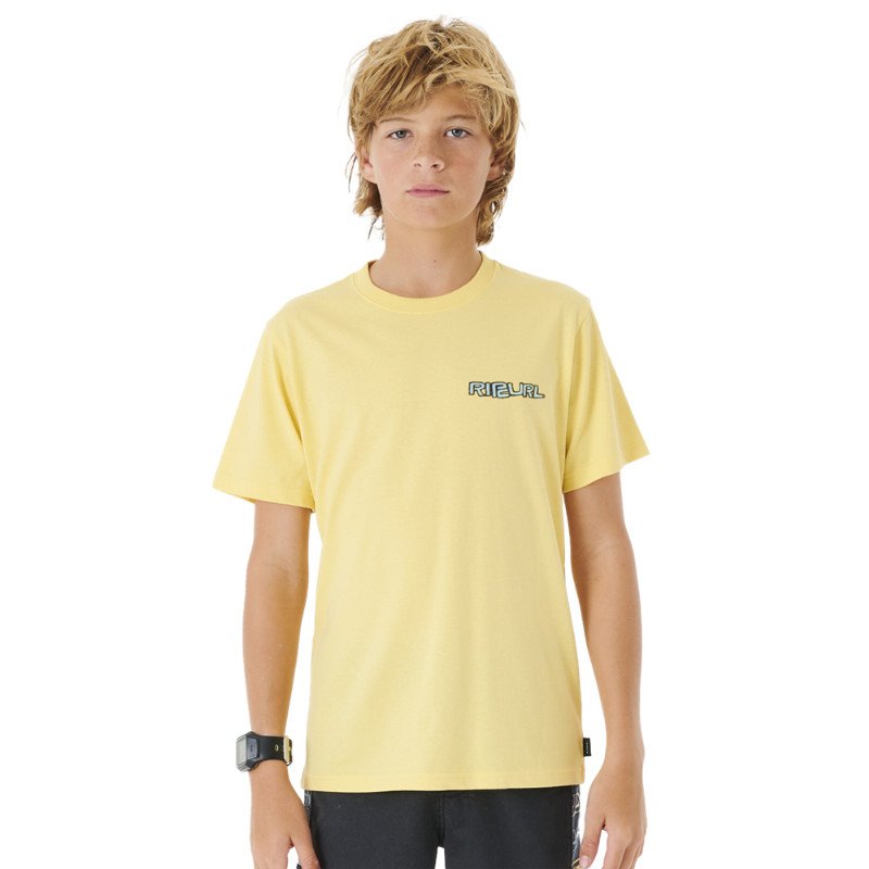 Rip Curl Boys Tube Heads T-Shirt - Butter Yellow