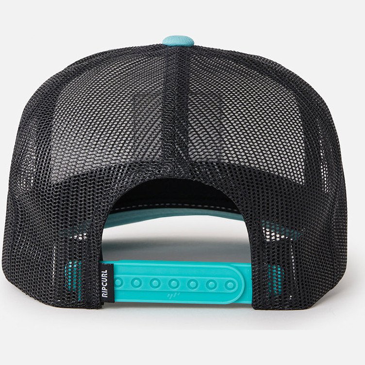 Custom Curve Trucker Cap in Blue Lagoon