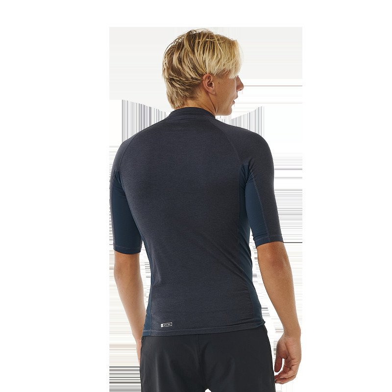 Dawn Patrol UPF Performance Rash Vest in Navy Marle