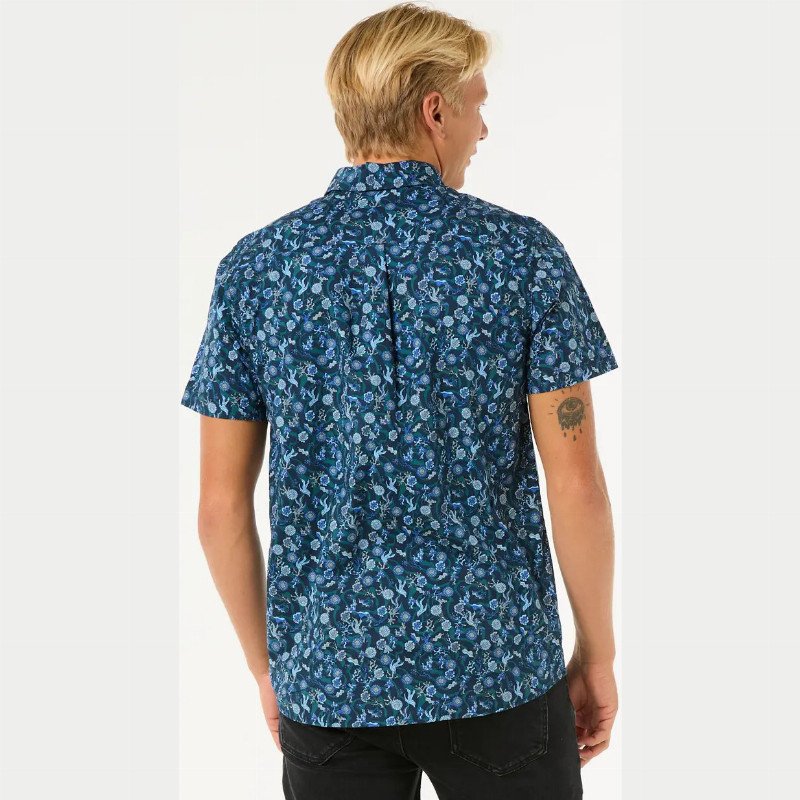 Floral Reef Shirt in Washed Navy