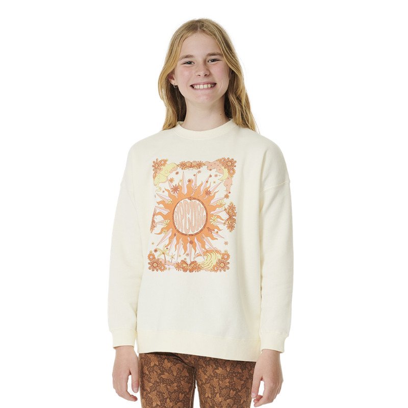 GIRLS SUN CATCHER SWEATSHIRT - BONE