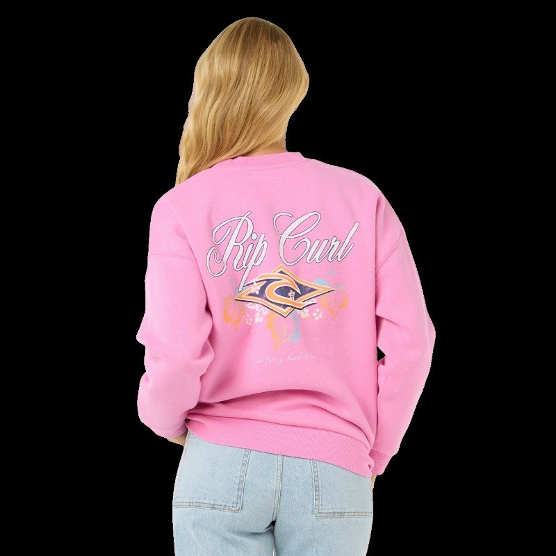 Hibiscus Diamond Heritage Sweatshirt in Pink
