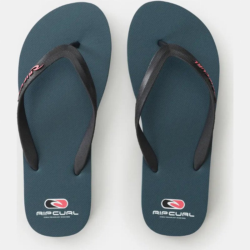 Icons of Surf Bloom Open Toe Flip Flops in Pine Night
