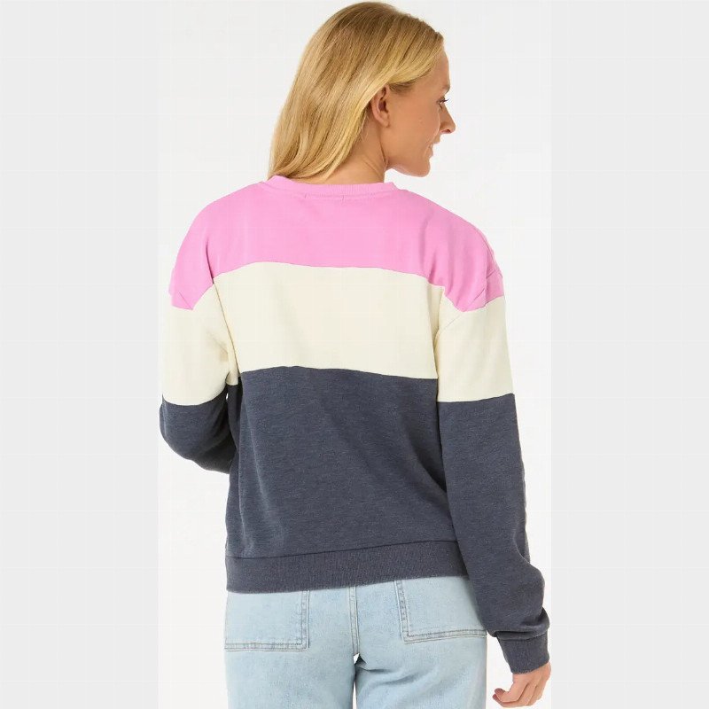 Las Dalias Colourblock Sweatshirt in Navy
