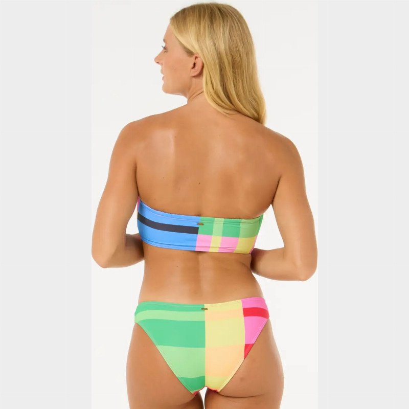 Las Dalias D-DD Bandeau Bikini Top in Multicolour