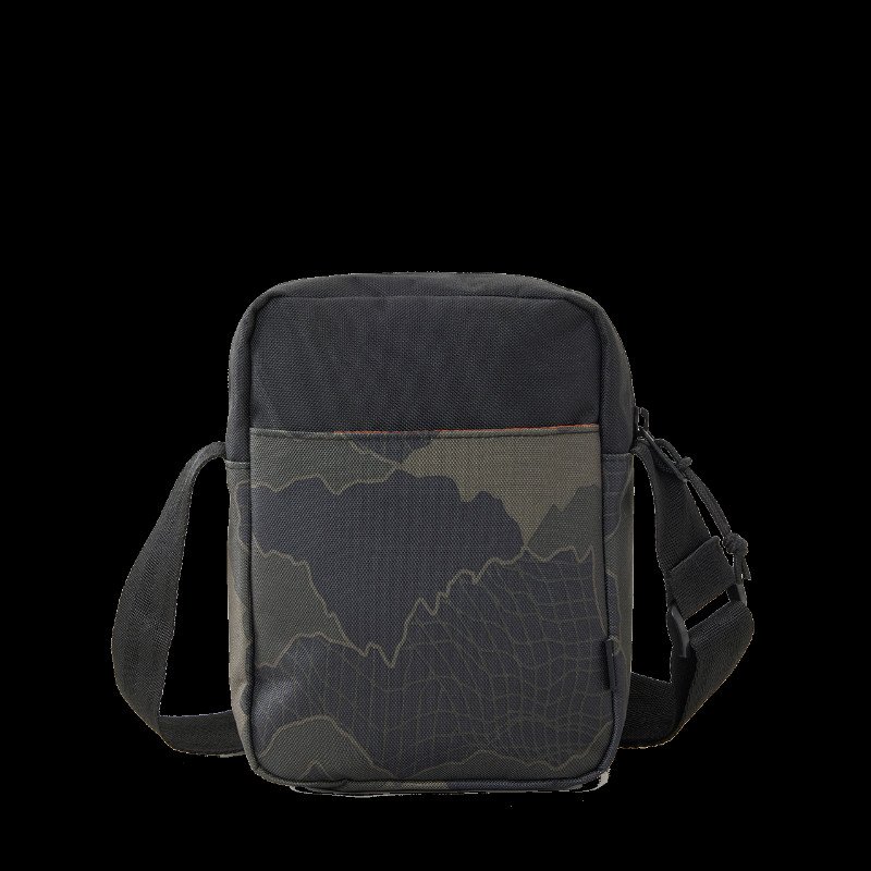 No Idea Search Camo Pouch in Black & Olive