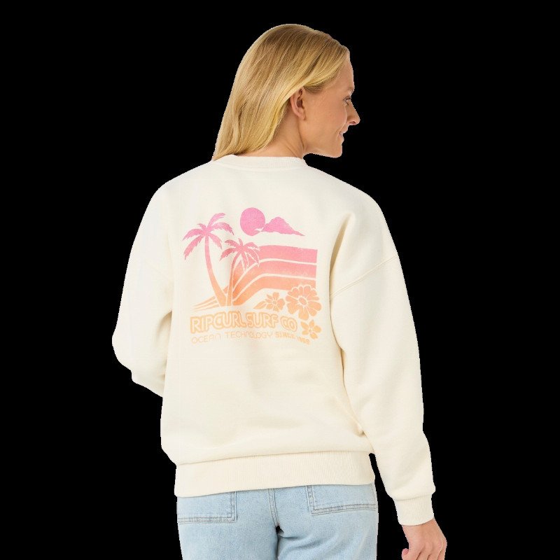 Ocean Tech Heritage Sweatshirt in Bone