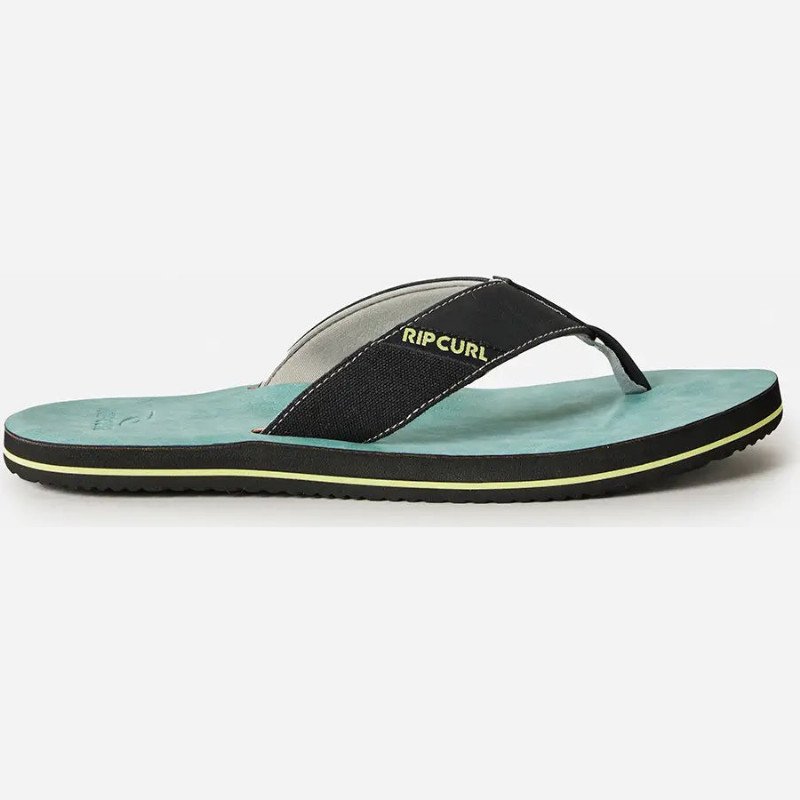Oxford Bloom Open Toe Flip Flops in Blue Lagoon