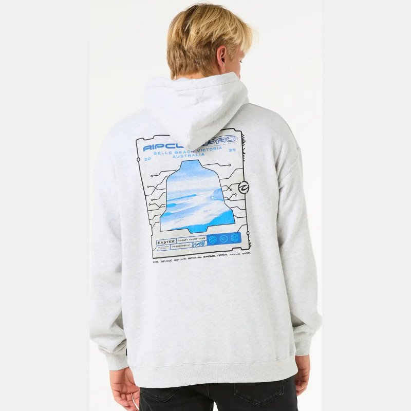 Rip Curl Pro 25 Event Hoodie in Light Grey Marle