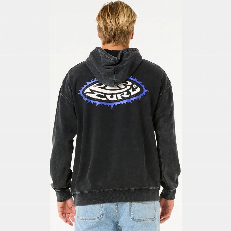 Raw Energy Hoodie in Black