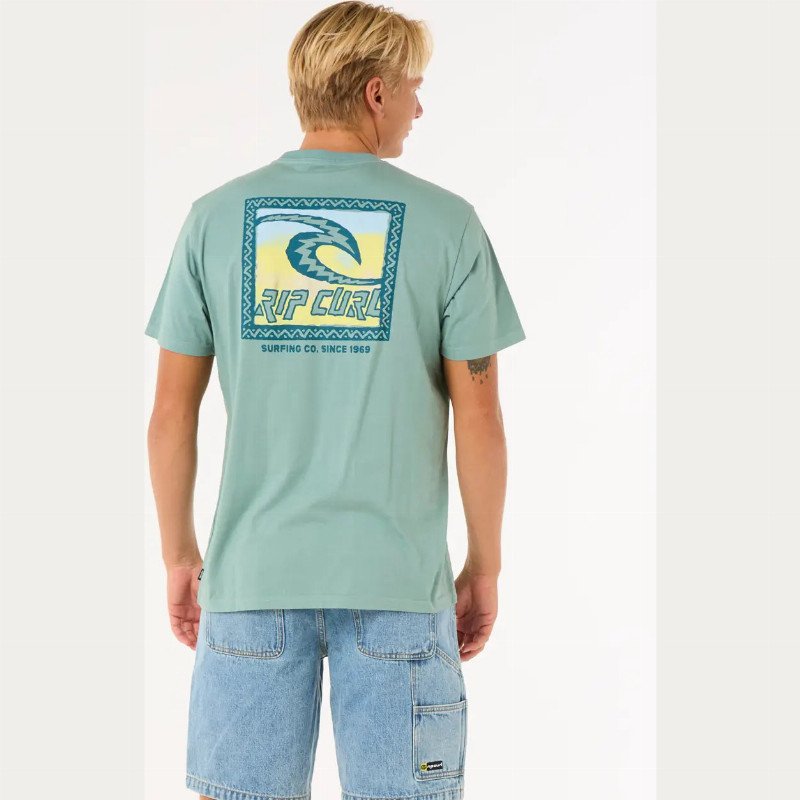 Raw Energy Trad T-Shirt in Blue Lagoon