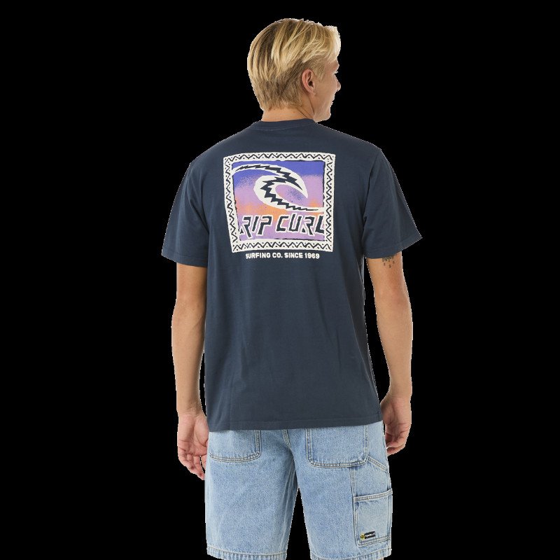 Raw Energy Trad T-Shirt in Dark Navy