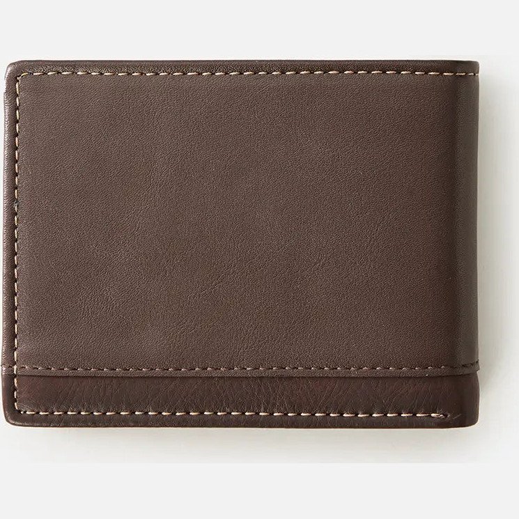 Ridge Wallet in Brown & Tan