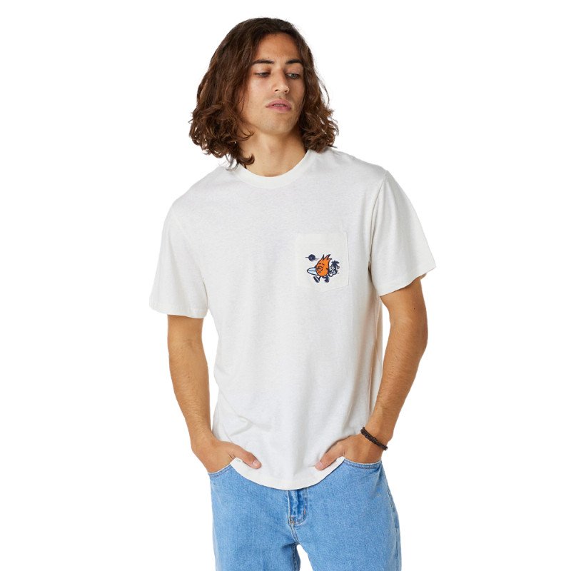 Rip Curl Shaper Embroidery T-Shirt - Bone