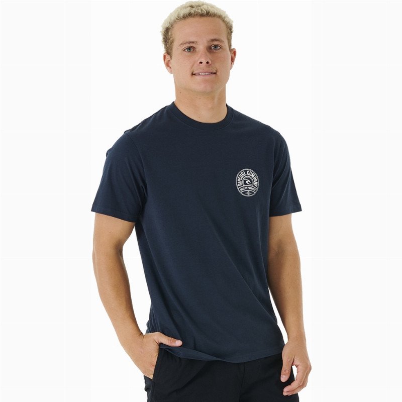 Rip Curl Stapler T-Shirt - Dark Navy