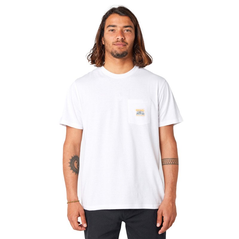 Rip Curl Surf Paradise Badge T-Shirt - White